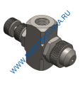 пневматическая двухфазная форсунка 4237 с запорной иглой и с насадкой 306-307